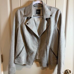 Women's Bonita" branded faux suede moto jacket 40